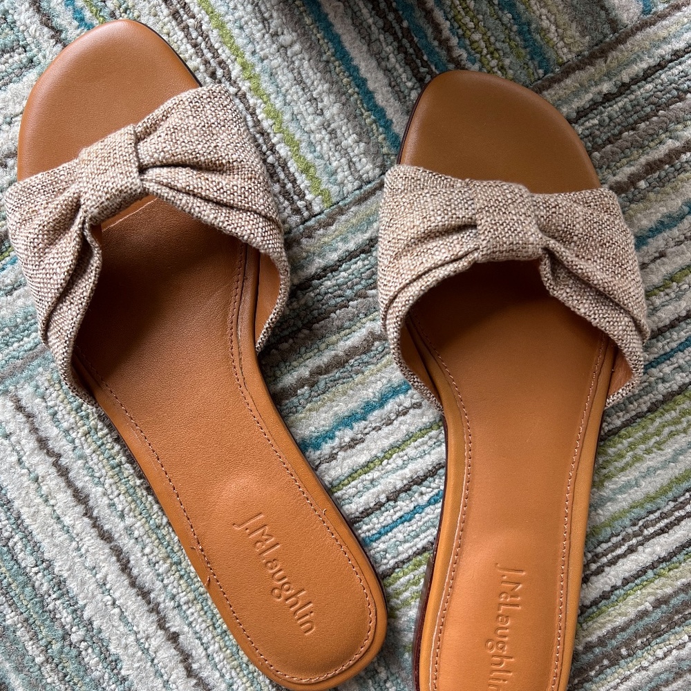 J McLaughlin Karina Slide- Size 9 in Natural- NWT Never worn - Picture 3 of 4